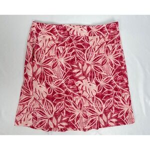 RipSkirt Hawaii Women Medium Pink Red Tropical Wrap Swim Skirt Coverup Length 2